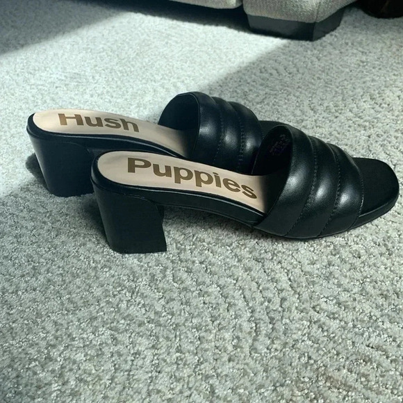 Hush Puppies black slip on sandals - Picture 6 of 7